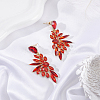 1 Pair Resin Wing Dangle Stud Earrings EJEW-LP0001-23B-3