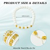 10Pcs 10 Styles Handmade Polymer Clay & Glass Seed Beaded Stretch Bracelet Sets BJEW-SW001581-7