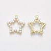 ABS Plastic Imitation Pearl Pendants X-PALLOY-T071-067-2