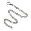 Tarnish Resistant 304 Stainless Steel Cable Chain Bracelets BJEW-M188-06-3