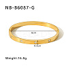 304 Stainless Steel Pave Cubic Zirconia Bangles FS-WG09E60-31-1