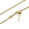 Ion Plating(IP) 304 Stainless Steel Bx Chains Necklaces NJEW-H042-11G-2