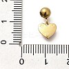 304 Stainless Steel Rhinestone Charms STAS-M109-12G-4
