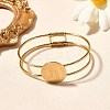 Mother's Day 201 Stainless Steel Bangles LS-BJEW-R014-03G-2