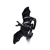 Halloween Themed Alloy Bat Adjustable Ring for Woman LS-RJEW-L105-01-1