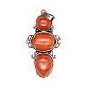 Retro Natural Red Jasper Pendants LS-PW-WG7292F-01-1