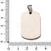 304 Stainless Steel Pendants STAS-F323-04P-3
