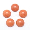 Natural Red Aventurine Cabochons G-P393-R48-4MM-1