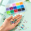 2250Pcs 15 Colors Bicone AB Color Plated Eco-Friendly Transparent Acrylic Beads TACR-TA0001-51-7