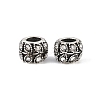 Antique Silver Plated Alloy Rhinestone Large Hole European Beads MPDL-R041-02A-2