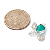 Imitation Jade Glass Bead Pendants PALLOY-JF02378-03-2