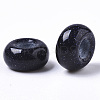 Synthetic Blue Goldstone European Beads LS-G-S359-072B-2