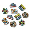 20Pcs 5 Styles Food Grade Eco-Friendly Silicone Beads SIL-CJ0002-85-9