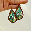 Colorful Acrylic Teardrop Dangle Earrings PW-WG3975F-01-1