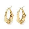 Rack Plating Brass Bamboo Stick Hoop Earrings for Women EJEW-A027-03G-1