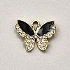 Alloy Black Enamel Pendants FIND-TAC0011-124K-1