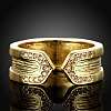Trendy Real 18K Gold Plated Brass Cubic Zirconia Wide Band Cuff Rings RJEW-BB14632-8G-2