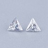 Cubic Zirconia Pointed Back Cabochons ZIRC-WH0001-A08-1