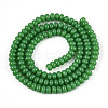 Opaque Spray Painted Glass Beads GLAA-ZX008-4mm-18T-2
