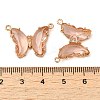 Brass Pave Faceted Glass Connector Charms FIND-Z020-03R-3