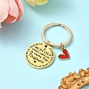 Alloy Enamel & 201 Stainless Steel Keychain KEYC-YW00101-04-1
