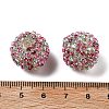 Sparkle Glass Rhinestone Round Beads OACR-S048-01D-3