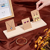 Wood Holder Stand for Earring Display Card ODIS-WH0038-81-3