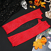 Spider Web Polyester & Spandex Long Fingerless Gloves for Women AJEW-WH20007-89B-3