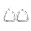 Non-Tarnish Triangle 304 Stainless Steel Stud Earrings for Women EJEW-I303-04P-1