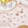 40Pcs Bowknot Ion Plating(IP) 304 Stainless Steel Stud Earring Findings STAS-SC0010-43-3