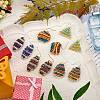DIY Beads Geometry Drop Earring Making DIY-SZ0007-02-4