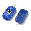 Natural Lapis Lazuli Faceted Pendants G-F819-02G-06-2
