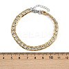 304 Stainless Steel Curb Chain Bracelets for Women BJEW-G757-14GP-5
