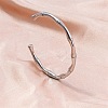 Vintage Bamboo Joint 304 Stainless Steel Cuff Bangles for Women VE9948-1-1