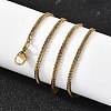 2MM 304 Stainless Steel Wheat Chain Necklaces for Men STAS-V011-03C-G-3