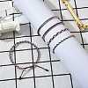 5Pcs 5 Style Nylon Thread Woven Braided Bracelets Set BJEW-SW00052-4