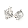 Non-Tarnish Rhombus 304 Stainless Steel Ear Studs EJEW-L290-008P-2