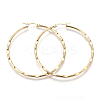 201 Stainless Steel Big Hoop Earrings LS-EJEW-A054-08A-G-1