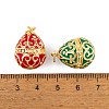 Brass Enamel Pendants KK-E112-13G-4