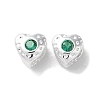 Valentine's Day Brass Micro Pave Cubic Zirconia Beads KK-P256-10S-03-1