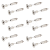 20Pcs PVD Vacuum Plating 304 Stainless Steel Unisex Punk Hip-hop Rock Nail Shape Screw Pierced Stud Earrings EJEW-UN0001-80-1