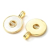 Brass Micro Pave Clear Cubic Zirconia Pendants KK-M277-05A-G-2