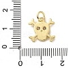 Brass Micro Pave Cubic Zirconia Charms LS-KK-I383-08G-03-3
