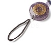 Natural Gemstone Chakra Hanging Pendant Decorations HJEW-P006-A01-4