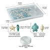 DIY Synthetic Turquoise Turtle & Starfish Stretch Bracelet Making Kits DIY-FS0005-60-7