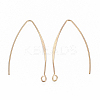 Brass Earring Hooks KK-N231-07-NF-2