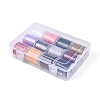 12 Rolls 12 Colors Nylon Braided Cord NWIR-T002-02M-3
