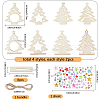Blank Unfinished Wood Christmas Tree Party Decorations DIY-SP0005-89-2