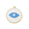 Brass Enamel Pendants KK-M322-04G-2