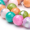 Natural Mashan Jade Beads Strands G-G833-10mm-14-3